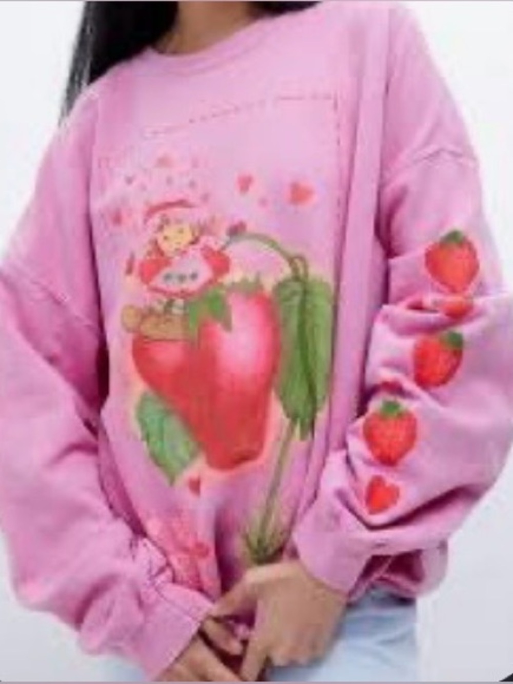 VTG Strawberry Shortcake Love & Berries oversized sweatshirt